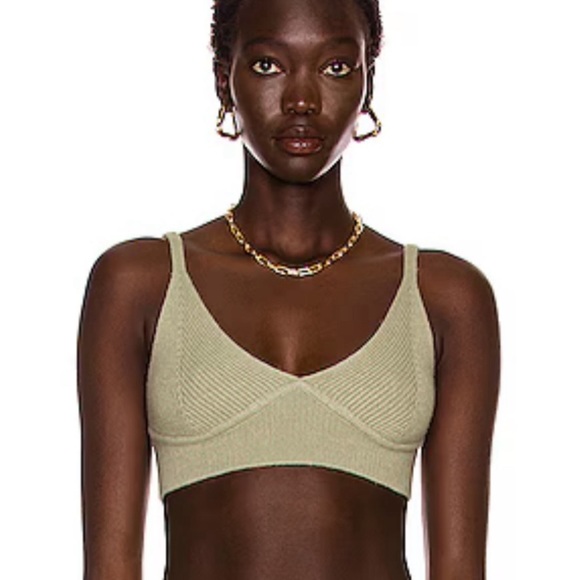 Jonathan Simkhai Aeris Bralette in Marsh - Picture 1 of 8